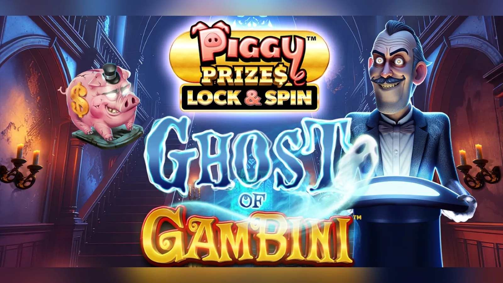 Piggy Prizes: Ghost of Gambini slot artwork by Greentube
