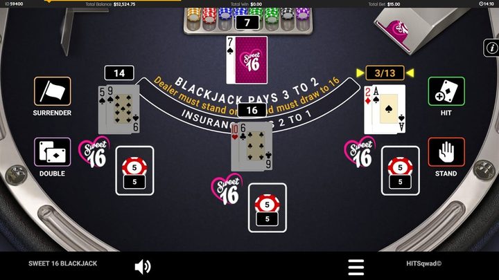 Sweet 16 Blackjack