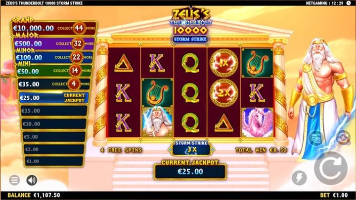 Zeus's Thunderbolt 10000 Storm Strike