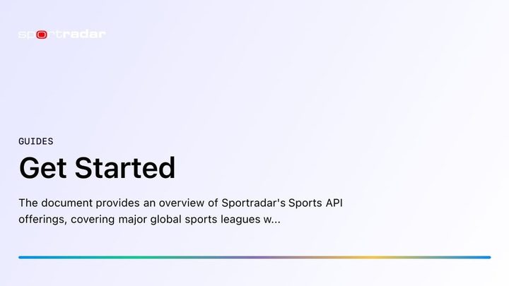 Sports APIs